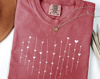 Comfort Colors® Hearts Shirt, Cute Heart Shirt, Funny Lovers Shirt, Love Valentines Day Tee, Trendy Valentines Day Shirts, Loved Ones Gifts
