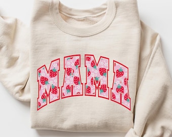 Strawberry Mama T Shirt, Strawberry Mom Shirt, First Mothers Day Gift For Mama Tshirt, Baby Announcement, New Mom Gift, Cute Strawberry Tee