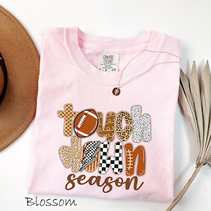 Comfort Colors® Touch Down Season Shirt, Senior Year Game Day Shirts, Senior Football Mom Shirts, School Team Mom Gift, Football Season