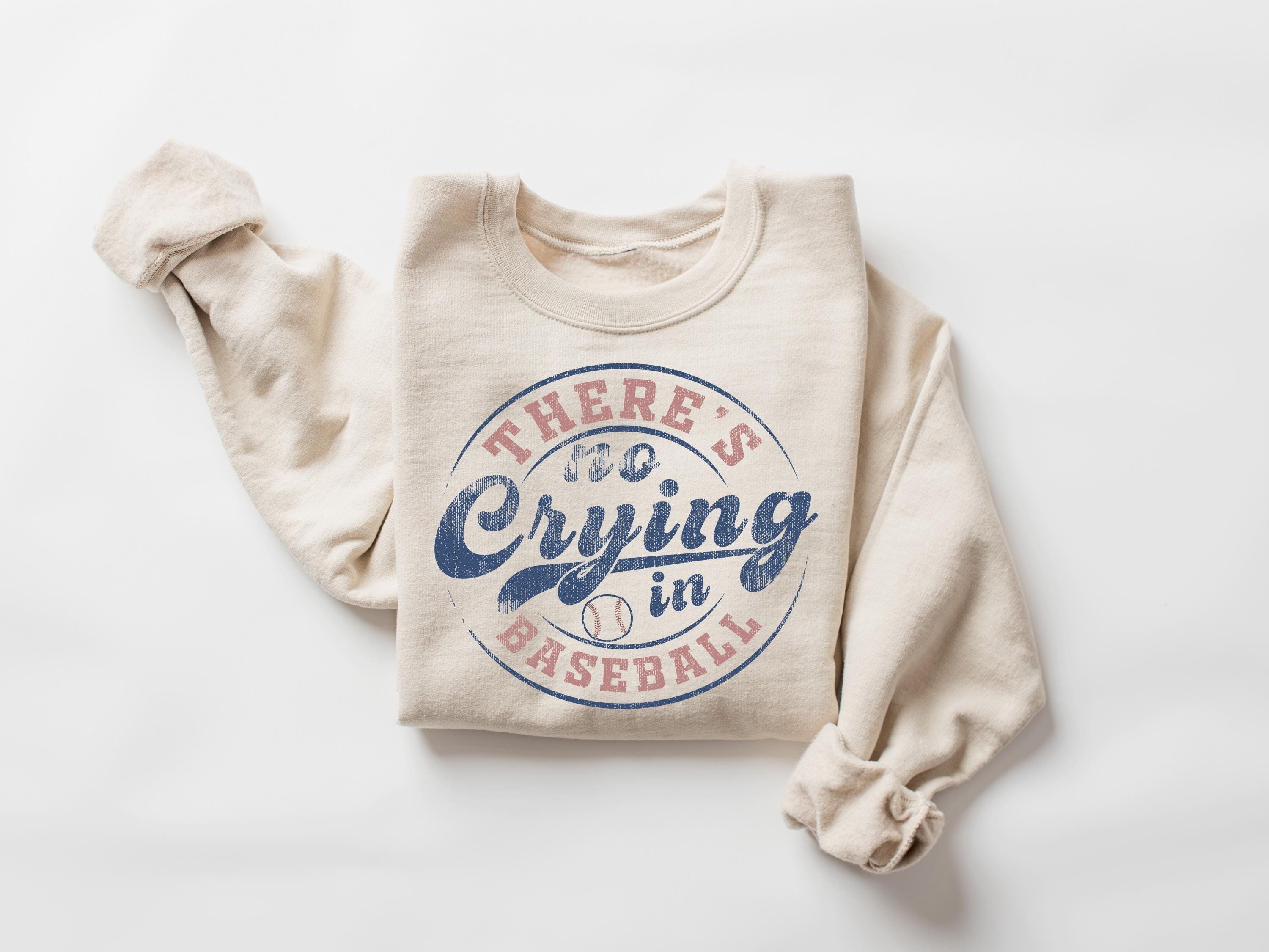 Vintage Baseball Fan T-Shirt – 'There Is No Crying In Baseball' Unisex Shirt For Women & Men