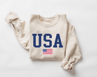 USA Flag Sweatshirt, USA Sweatshirt, Patriotic Sweatshirt, American Flag Sweatshirt, America Sweatshirt, Retro Sweatshirt, USA Flag Hoodie