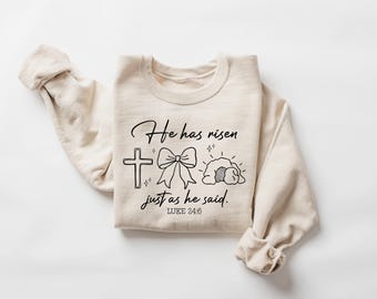 He Has Risen Shirt, Just As He Said Shirt, Easter Shirt, Christian Shirt, Jesus Easter Shirt, Jesus Christ Easter, Bible Shirt, Faith Shirt