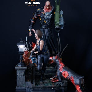 Resident Evil 3 Zombie City Diorama