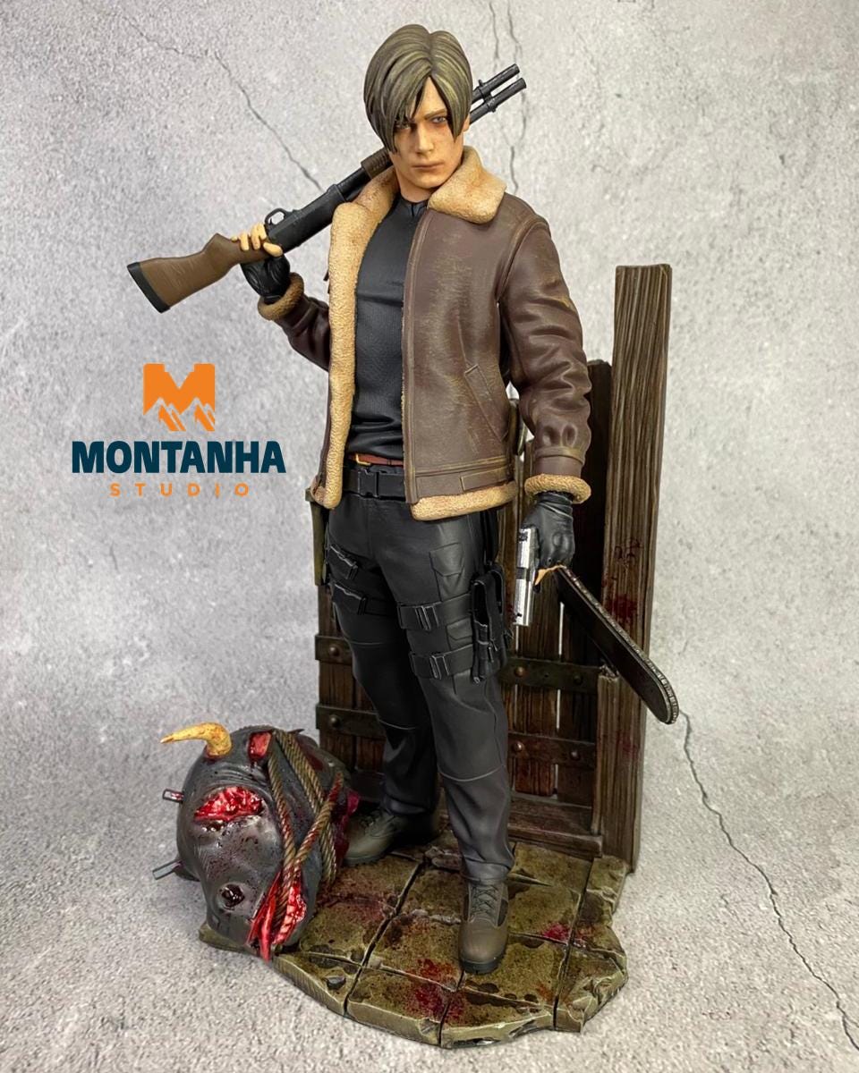 のり　RE4 フィギュア Leon Kennedy - Resident Evil 4 Remake - Etsy