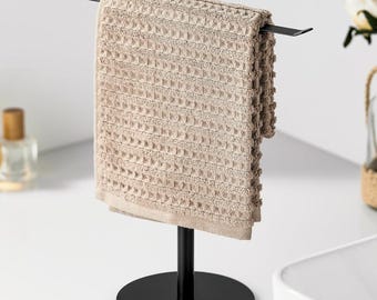 Modern Minimalist Metal Towel Holder – Modern Design Towel Rack Black Gold Silver for bathroom countertops