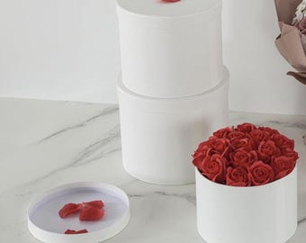 Round Nesting Boxes, Colored Hat Boxes Gift Boxes with Lids – Cylinder Gift Boxes