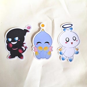 Chao Garden | Vinyl Stickers | Chao | Devil Evil Chao | Angel Good Chao | Sonic