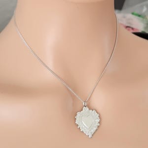 Sacred Heart Necklace in Stainless Steel,