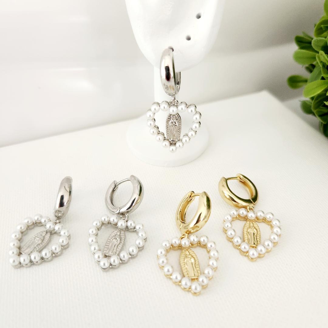 Virgin Guadalupe Earrings, Virgin Earrings, Catholic Earrings, Religious Earrings,  Mexican Virgin Earrings,  Catholic Jewelry Gift