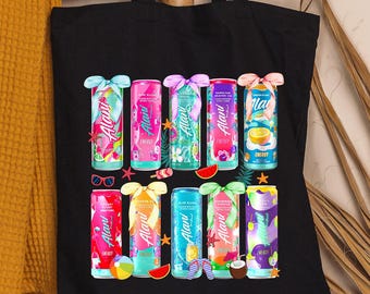 Alani Tote Bag, Energy Drink Tote, Funny Vacation Tote Bag, Holiday Tote Bag, Energy Drink Lover Gift, Trendy Tote Bag