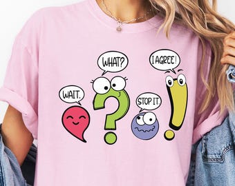 Funny Grammar Teacher Shirt, Wait What Stop It I Agree Tee, Grammar Teacher Gift, Teacher Appreciation Shirt, Comfort Colors, Synonym Rolls