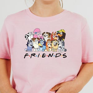 Blue Dog Friends Shirt, Bluey Birthday Party Shirt, Bluey Family Tee, Bluey Era Shirt, Bluey Cartoon Shirt, Blue Dog Tee, Disney Shirt