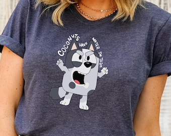 Funny Bluey Muffin Tee, Bluey Friends Shirt, Bluey Party Shirt, Bluey Dad Shirt, Bluey Party Gift, Bluey Cartoon Shirt, Disney Shirt