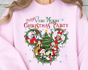 Disney Christmas Sweatshirt, Mickey’s Very Merry Christmas Party Shirt, Mickey & Friends Christmas Shirt, Disneyland  Shirt, Christmas Gifts