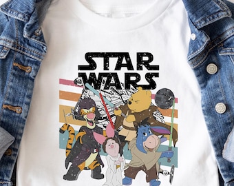 Star Wars T-shirt, Pooh and Friends, Disney Shirt, Tigger Shirt, Darth Vader Shirt, Cartoon Gifts, Disney Trip Shirt, Winnie Shirt