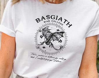 Basgiath War College Shirt, Fourth Wing Shirt, Dragon Rider Shirt, Violet Sorrengail, Fantastic Bookish Shirt, Gift for Readers