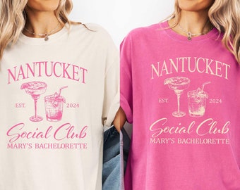 Personalized Party Shirt,  Custom Location Name, Girls Club Tee, Cocktail Theme, Custom Name Shirt, Comfort Colors