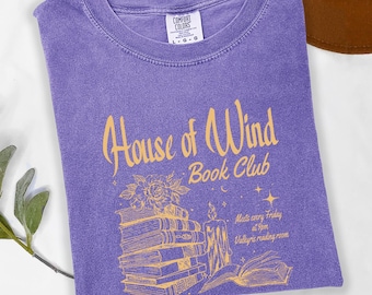 T-shirt House Of Wind, couleurs confortables, inspiré de Velaris, ACOTAR Cozy Starfall Apparel, chemise Velaris pour amoureux des livres, cadeau fantaisie confortable