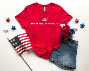 America 250th Anniversary Shirt | 250 Years of Freedom USA Patriotic Tee | 4th of July Semiquincentennial Gift | Independence Day 1776 USA