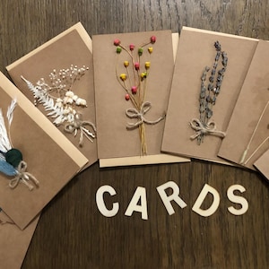 Grußkarten | Handgemachte Karten | Floral Botanische Karten | Vielen Dank, dass Sie Grüße haben Karten | Karten für jeden Anlass | Freundschaft | Hochzeit