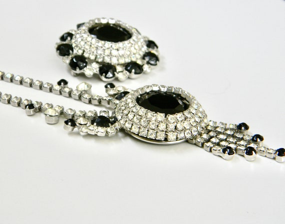 Delizza and Elster "Juliana" Jet Black and Clear … - image 3