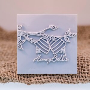 76 x76  mm / 3&quot; Custom Signature Stamp For PMC, Art Clay, Metal Clays & Polymer