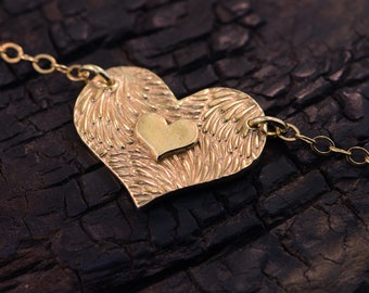 AHAVA Heart Pendant Love, אהבה