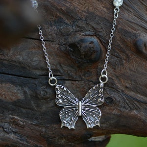 Sterling Silver Butterfly Necklace 1