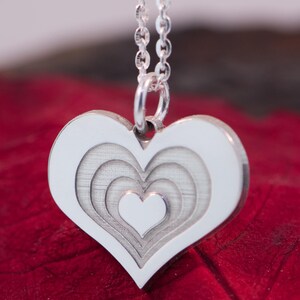 Hjärtlagershänge i sterlingsilver. bild 3