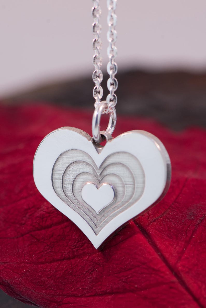 Hjärtlagershänge i sterlingsilver. bild 3