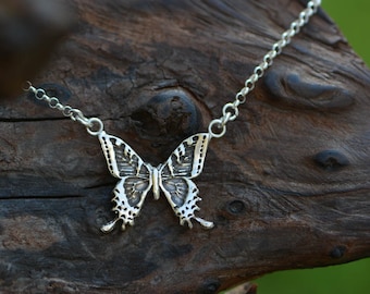 Sterling Silver Butterfly Necklace 2 - Etsy