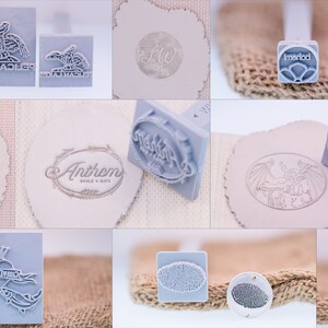 8x12mm Custom Signature Stamp For PMC, Art Clay , Metal Clays & Polymer Clay image 6