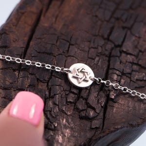 Armband i sterlingsilver med upphöjd Davidsstjärna bild 4