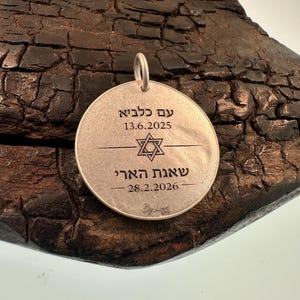 Rising Lion, Operation Roaring Lion pendant, Jewelry, Strength & Protection Amulet, Judaica Gift. image 4