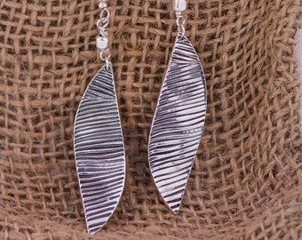 Zebra Dangle Earrings