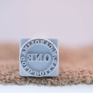 13mm x13mm Custom Signature Stamp For PMC, Art Clay, Metal Clays & Polymer Clay image 5