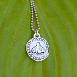Garlic Lucky Silver Charm