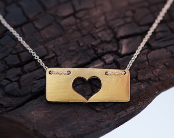 Hollow Heart Necklace