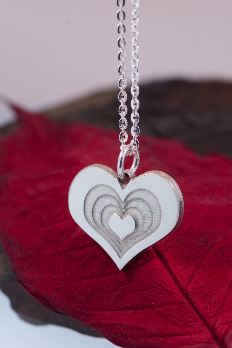 Hjärtlagershänge i sterlingsilver. bild 2