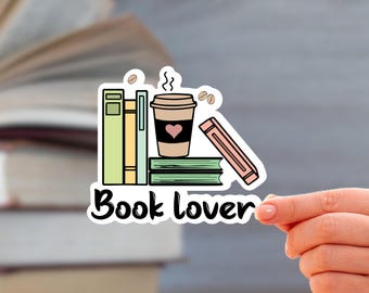 Book Lover Sticker - Vinyl Decal for Bibliophiles, Readers, and Writers
