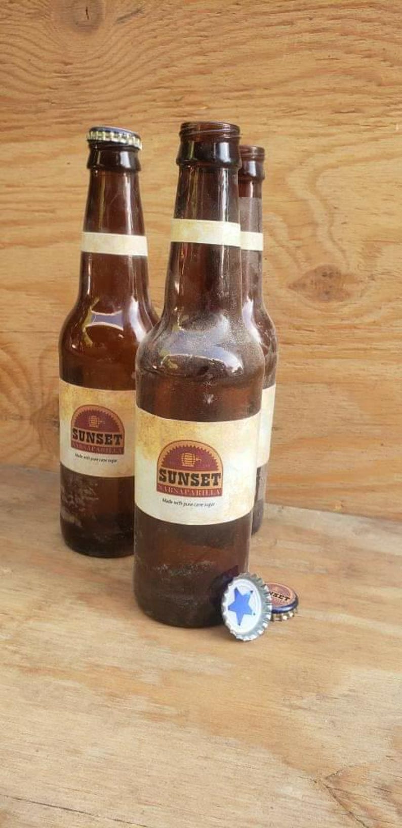 Sunset Sarsaparilla Bottle - Etsy