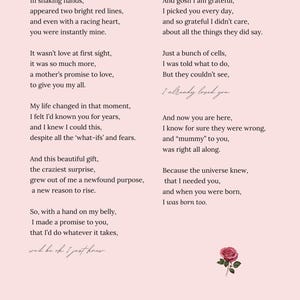 I was born too poem, motherhood poem, pregnancy poem, unplanned pregnancy journey, becoming a mum, poem about choosing motherhood