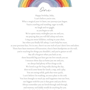 joyeux premier anniversaire poème pour bébé qui fête ses un an poème cadeau d'anniversaire premier anniversaire
