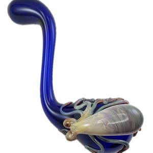 Pipa Octopus Sherlock: Pyrex soplado a mano, temática oceánica