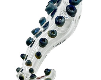 Octopus Tentacle Reversible Spoon Pendant. Hand Blown Heady  Tobacco Pyrex Art for Your Necklaces. Ready to Ship