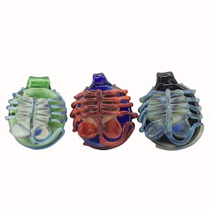 Facehugger Pendant Glass Necklace, Handmade Xenomorph Inspired Jewelry, Alien Movie Fan Art Gift, Sci Fi Lampwork Collectible Charm