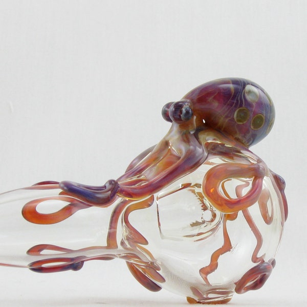 Octopus Spoon  Medium Hand Blown Glass