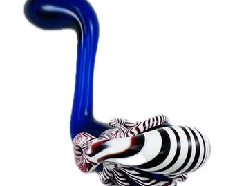 Sherlock Glass Pipe: Octopus Design - Durable Hand-Blown Pyrex