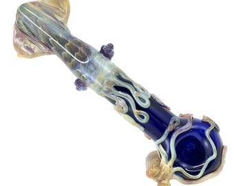 Octopus vs Squid Large Glass Spoon Pipe in Your Choice of Color