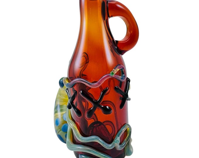 Featured listing image: Moonshine Message Bottle Chillum Octopus Pipe